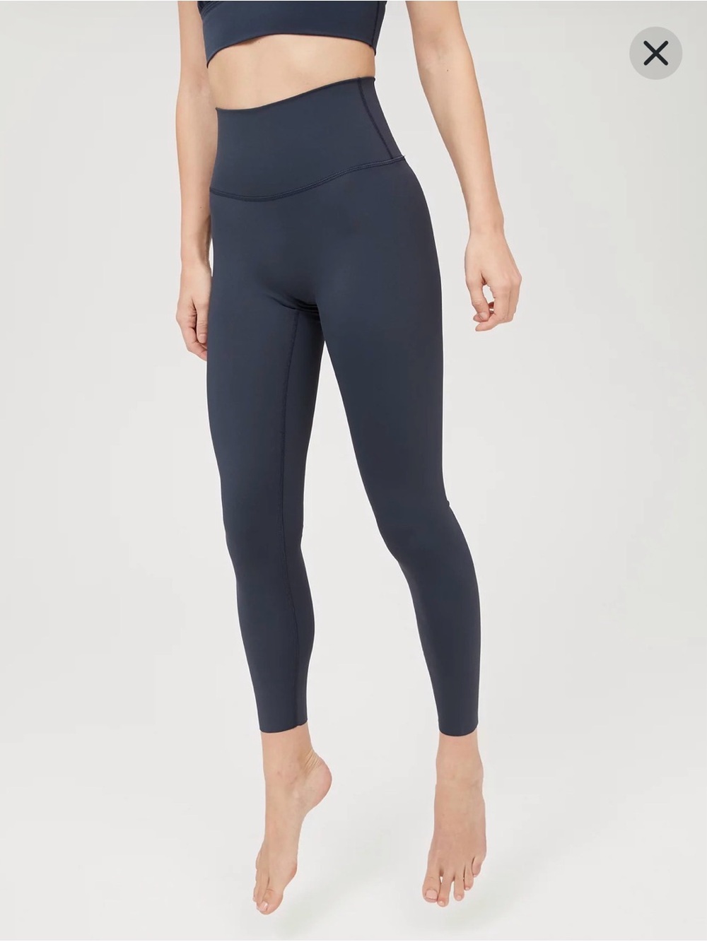 OFFLINE By Aerie Goals High Waisted 7/8 Legging Steel Blue Sz M